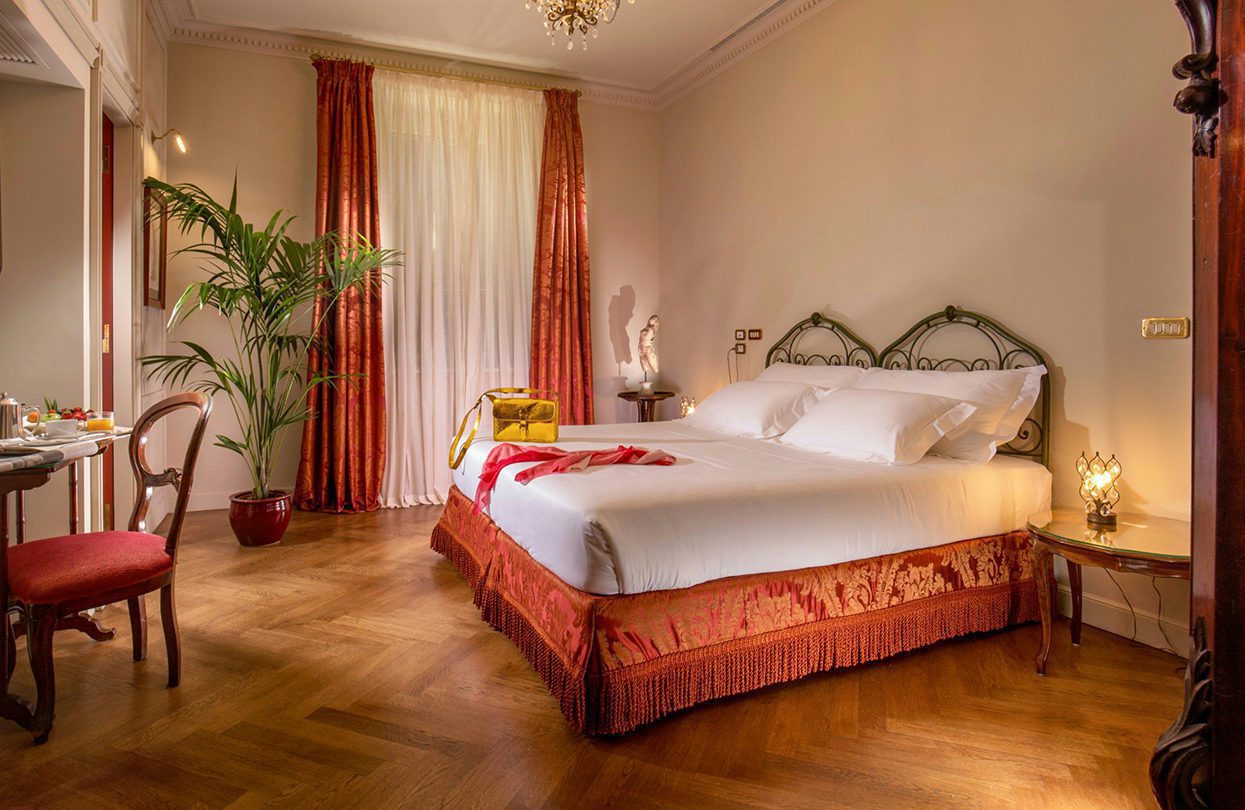 A room at the Hotel Locarno Rome