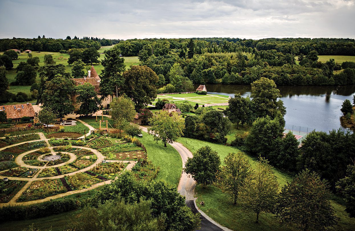 Domaine des Etangs vegetable garden