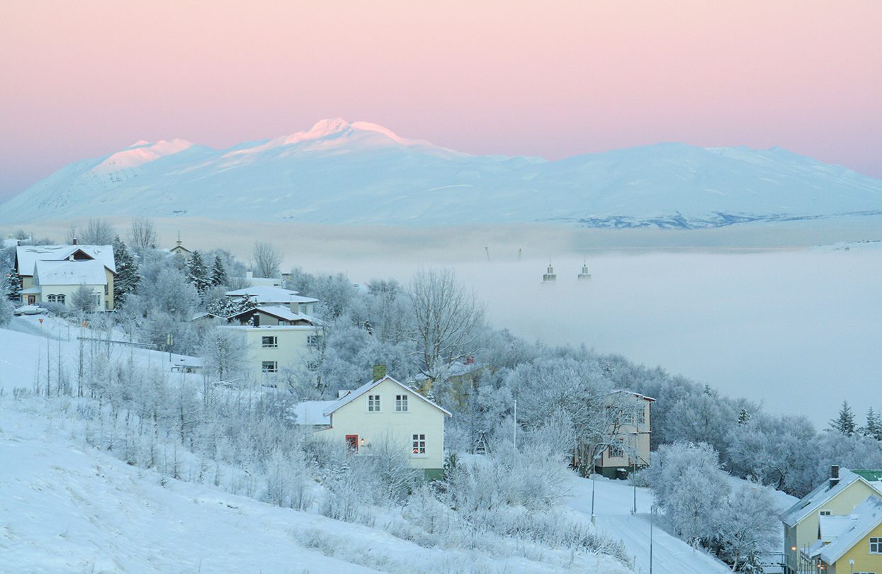 Akureyri transforms into a veritable winter wonderland in Dec
