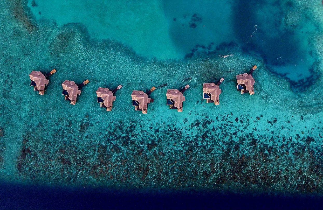 Jumeirah Vittaveli - Private Ocean Retreats - Aerial view