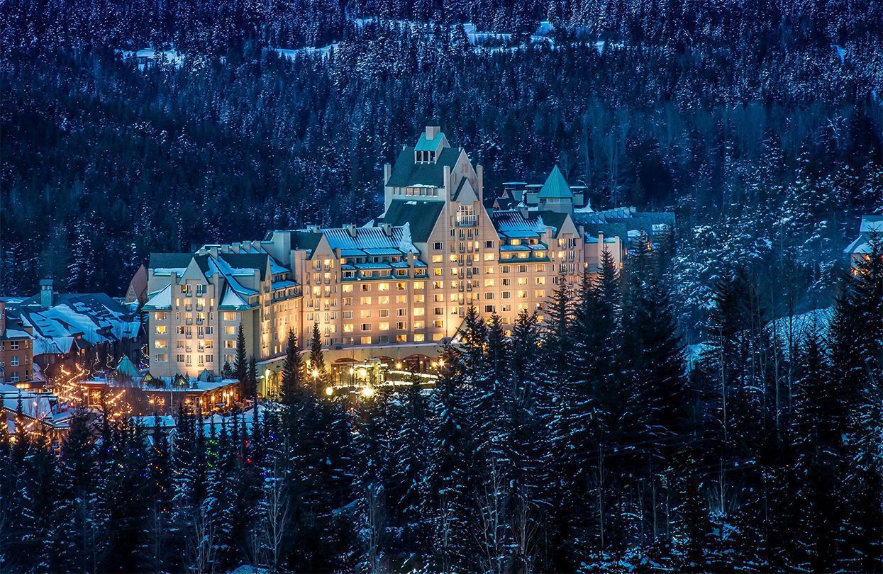 Chateau in winter, Whistler
