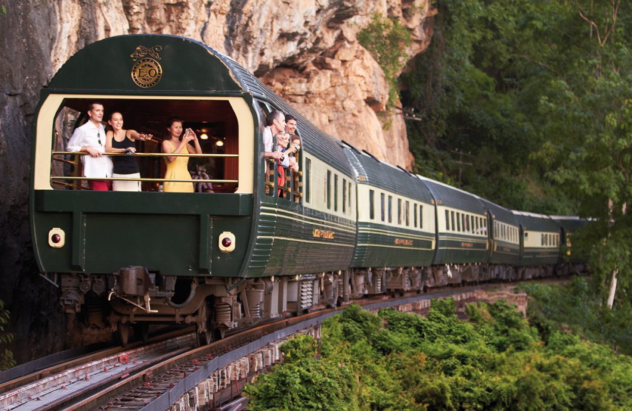 A view of the historic Eastern & Oriental Express train