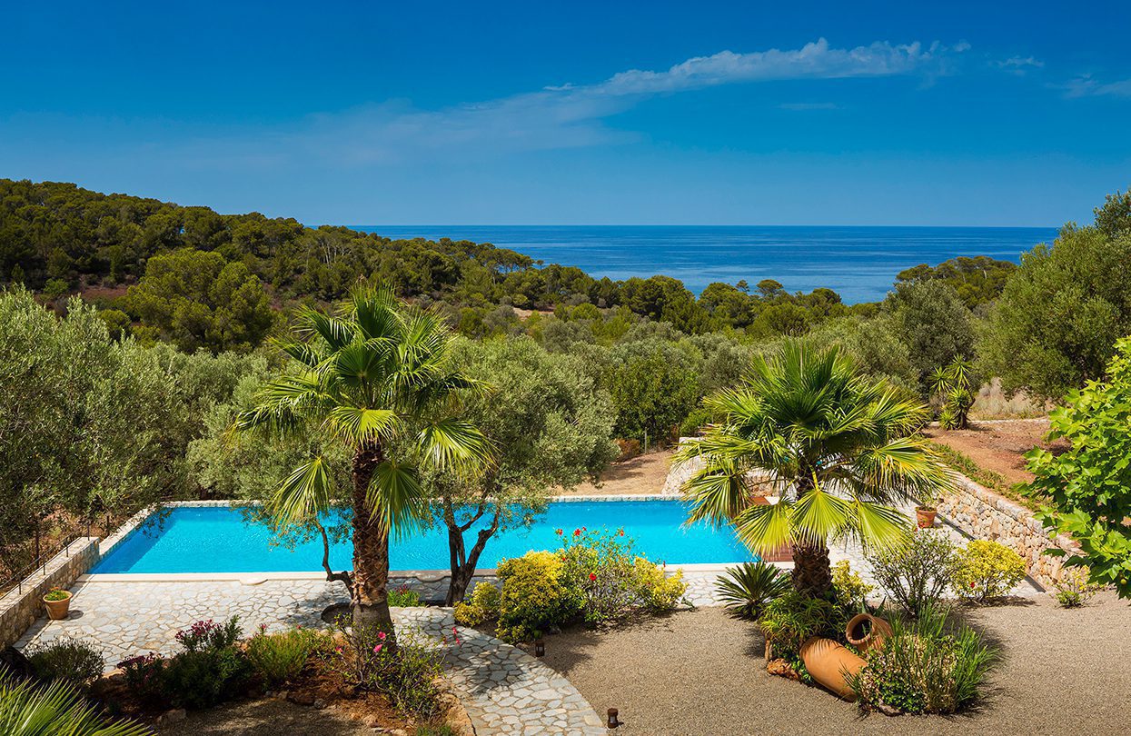 Each villa comes with its own pool and stunning view