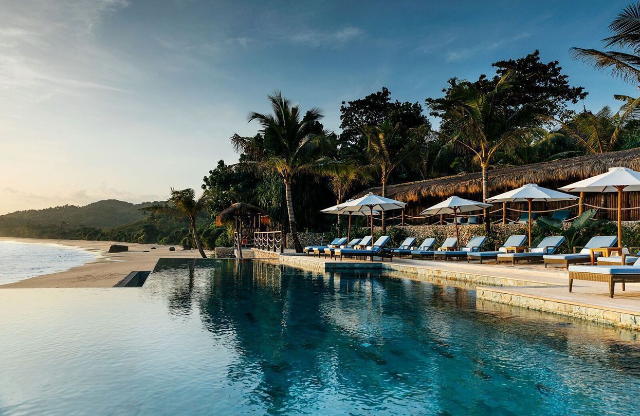 Nio Beach Club on Nihi Sumba overlooks the sea