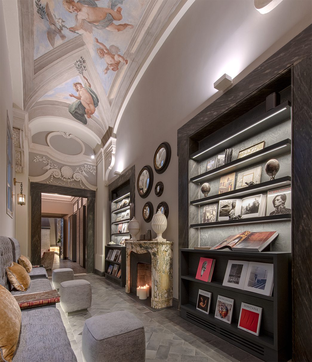 A private library with an impressive collection of material