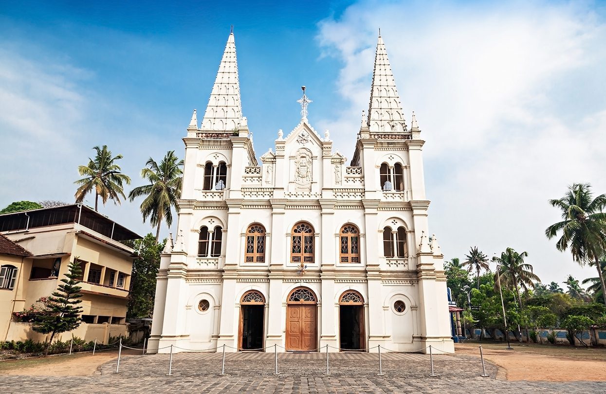 Santa Cruz Basilica in Cochin, Kerala, image by saiko3p