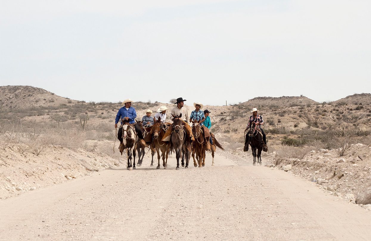 Vaqueros or cowboys are a big part of Baja culture, these men are making a pilgrimage in honor of the patron saint of their hometown