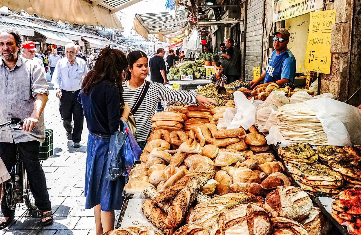 Bread for sale in Jerusalem’s Machne Yehuda Market