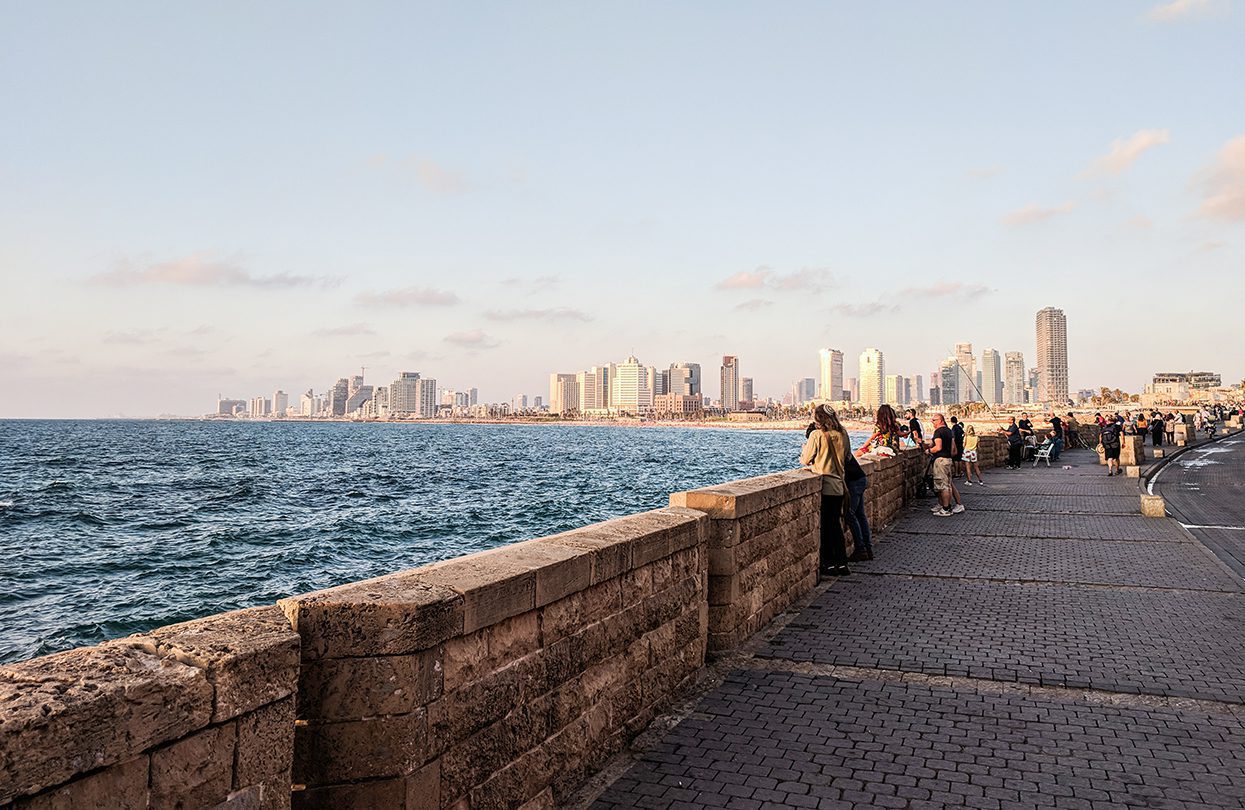 Tel Aviv as seen from Jaffa at sunset