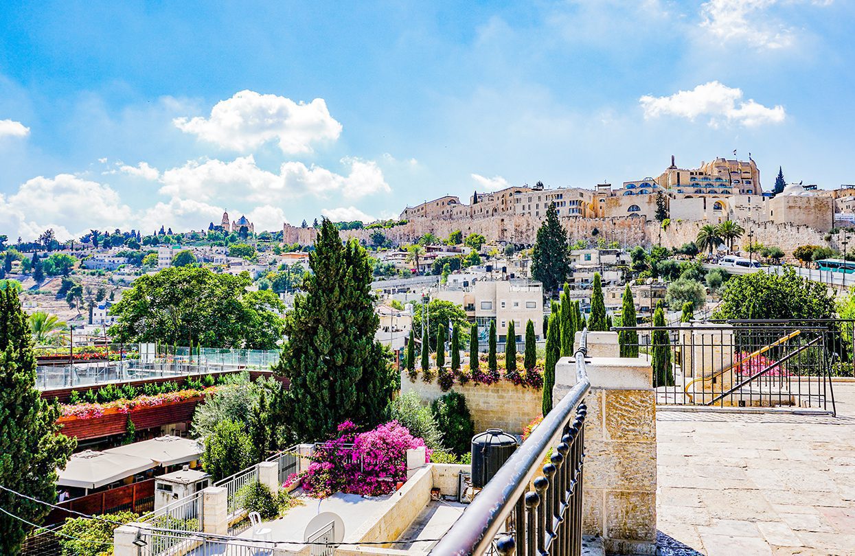 A view of the Old City from the City of David