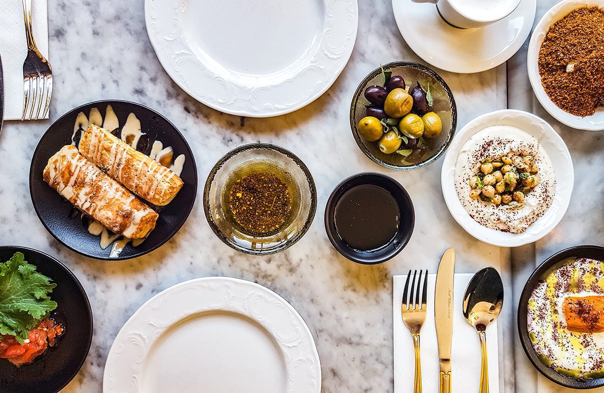 The mammoth breakfast at Villa Brown, Jerusalem