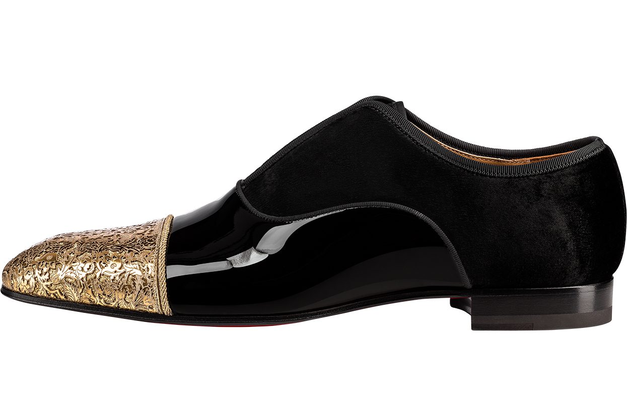 For Him CHRISTIAN LOUBOUTIN Alpha Male patent flat shoe S$1564