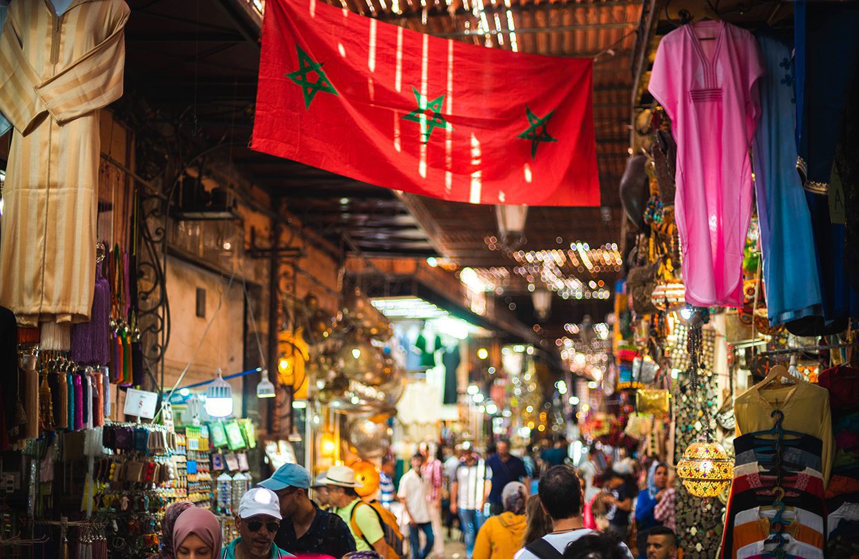 The main thoroughfare through the souk