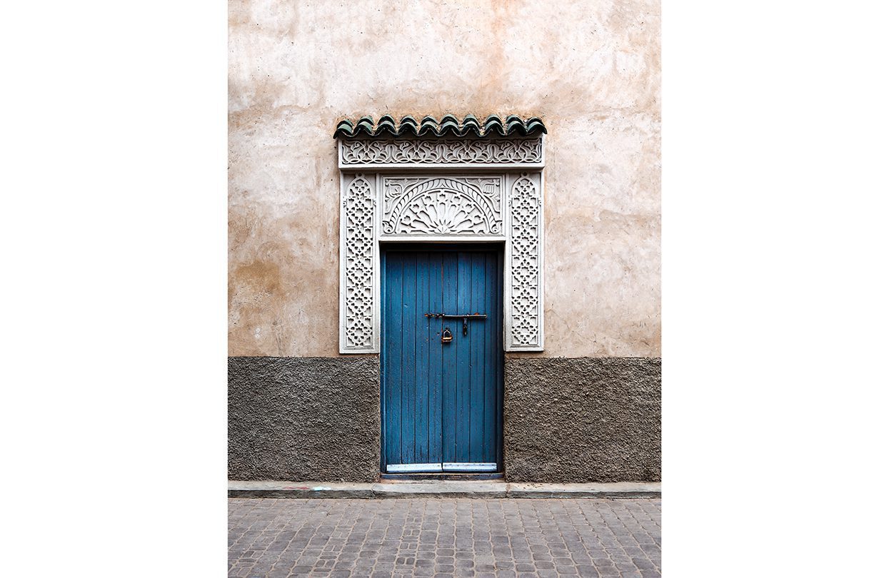 Blue door in the Medina - Marrakesh