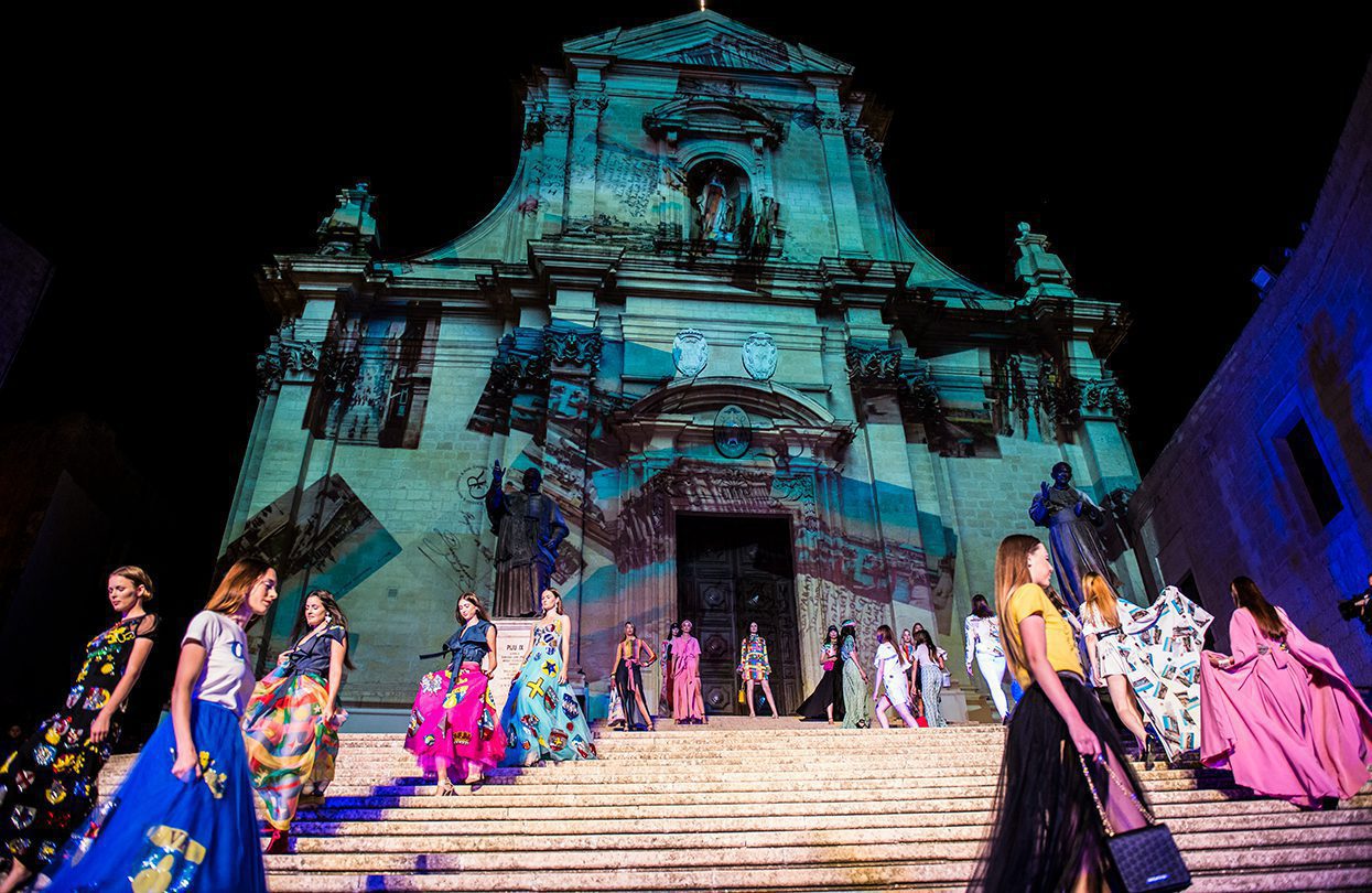 Charles & Ron's SS18 Fashion Show on the steps of Malta's famed Citadel