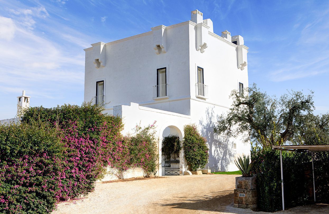 The glamorous Italian countryside is home to the Masseria Torre Maizza