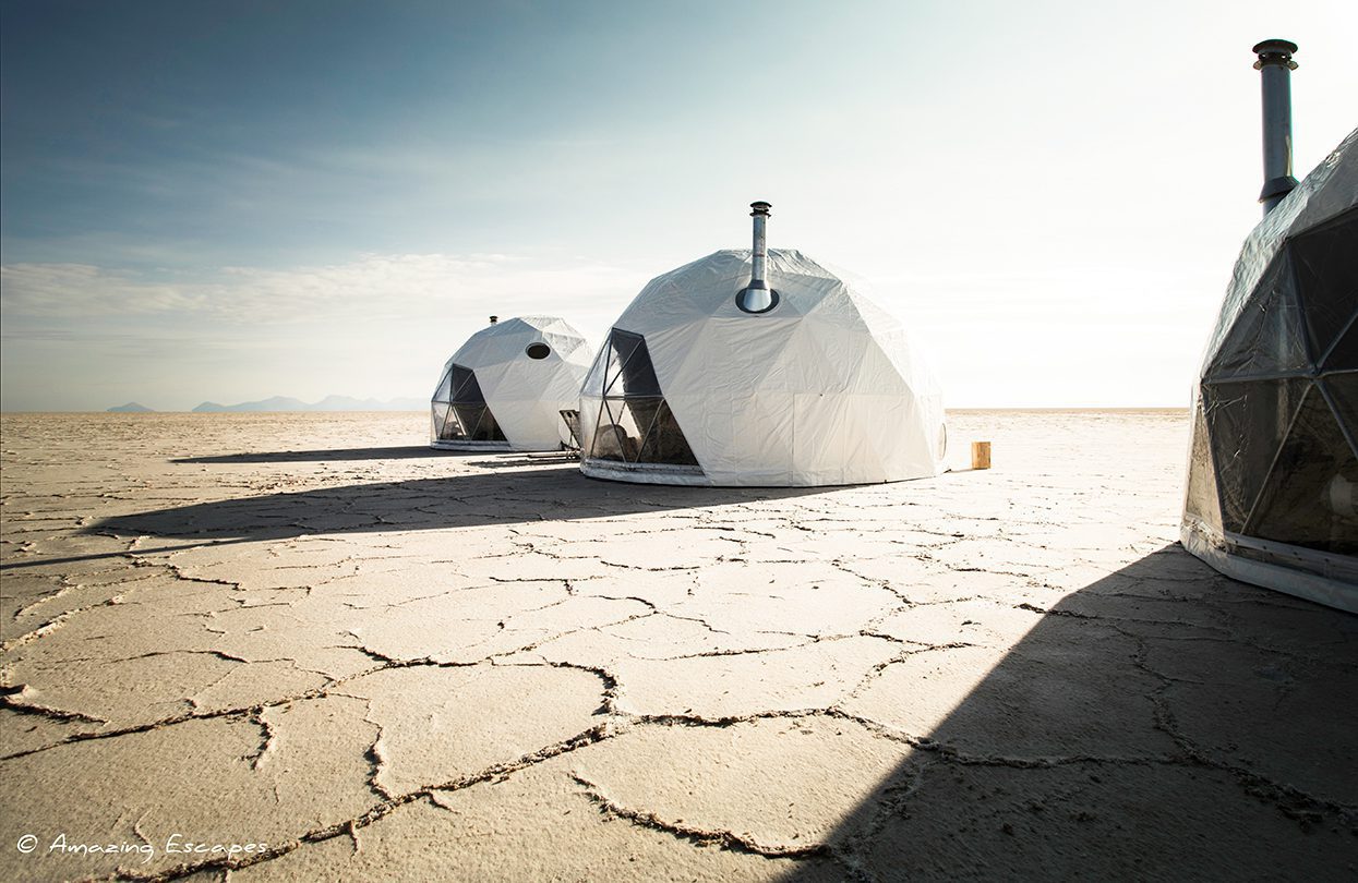 Each dome is a private coccoon for guests