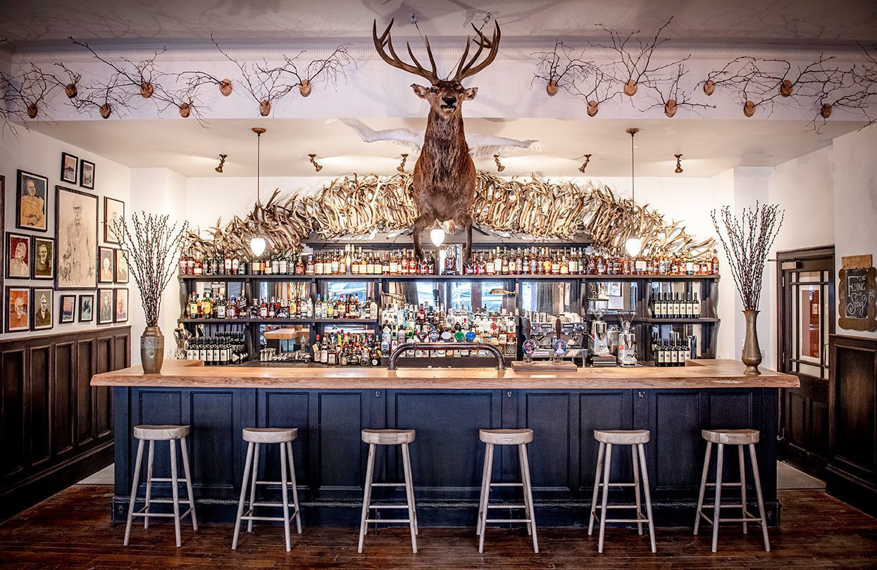 A trip to Scotland isn't complete without whiskey, so enjoy a dram at the Flying Scott bar