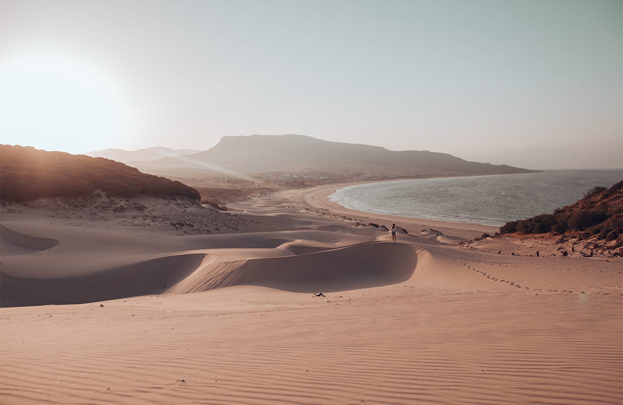 Duna de Bolonia. A 30 metre high sand dune in Bolonia, Tarifa