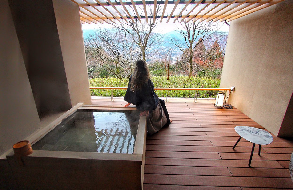 Private Onsen at Hoshino Resorts KAI Sengokuhara