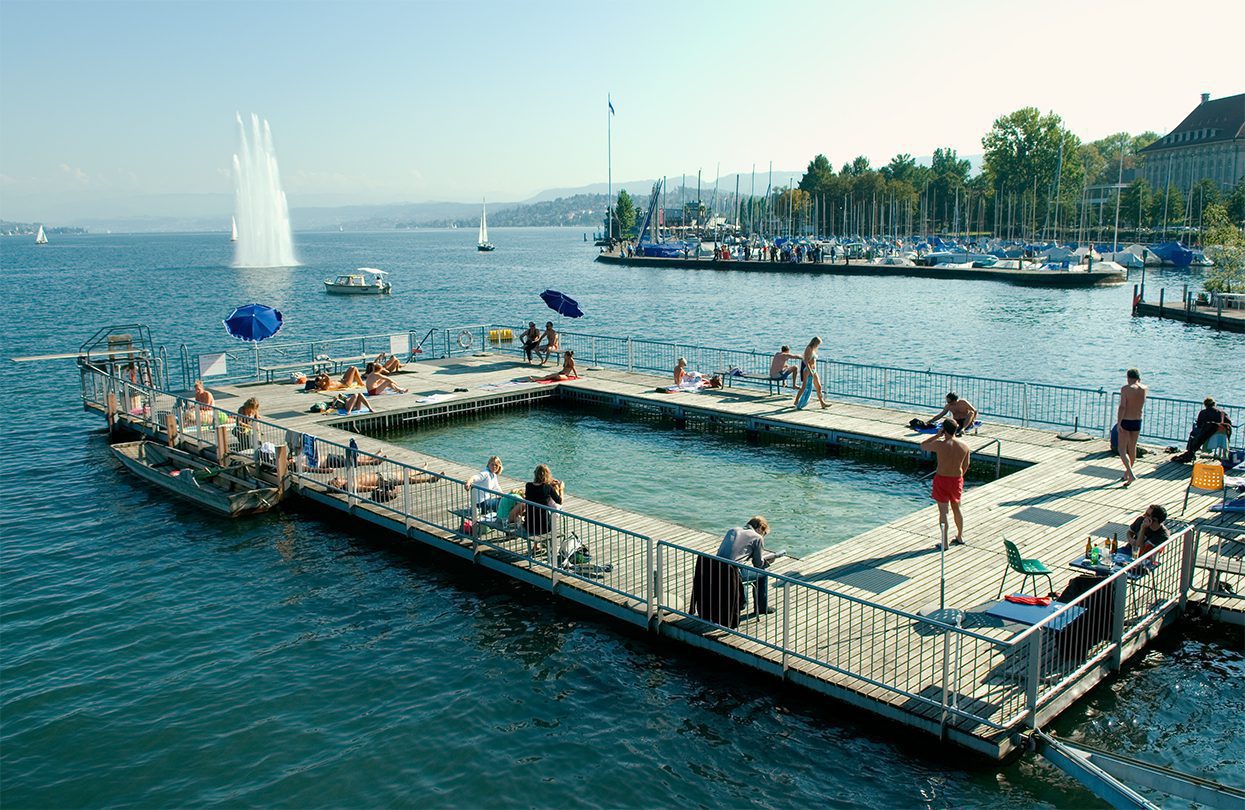 Seebad Enge is a popular spot in summer