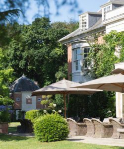 Majestic history meets modern cool at the Limewood terrace at Lime Wood Hotel by Amy Murrell