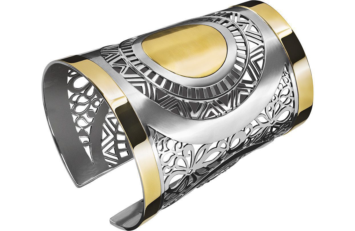 Azza Fahmy 18 Kt Gold & Sterling Silver Cuff at burlingtonarcade.com