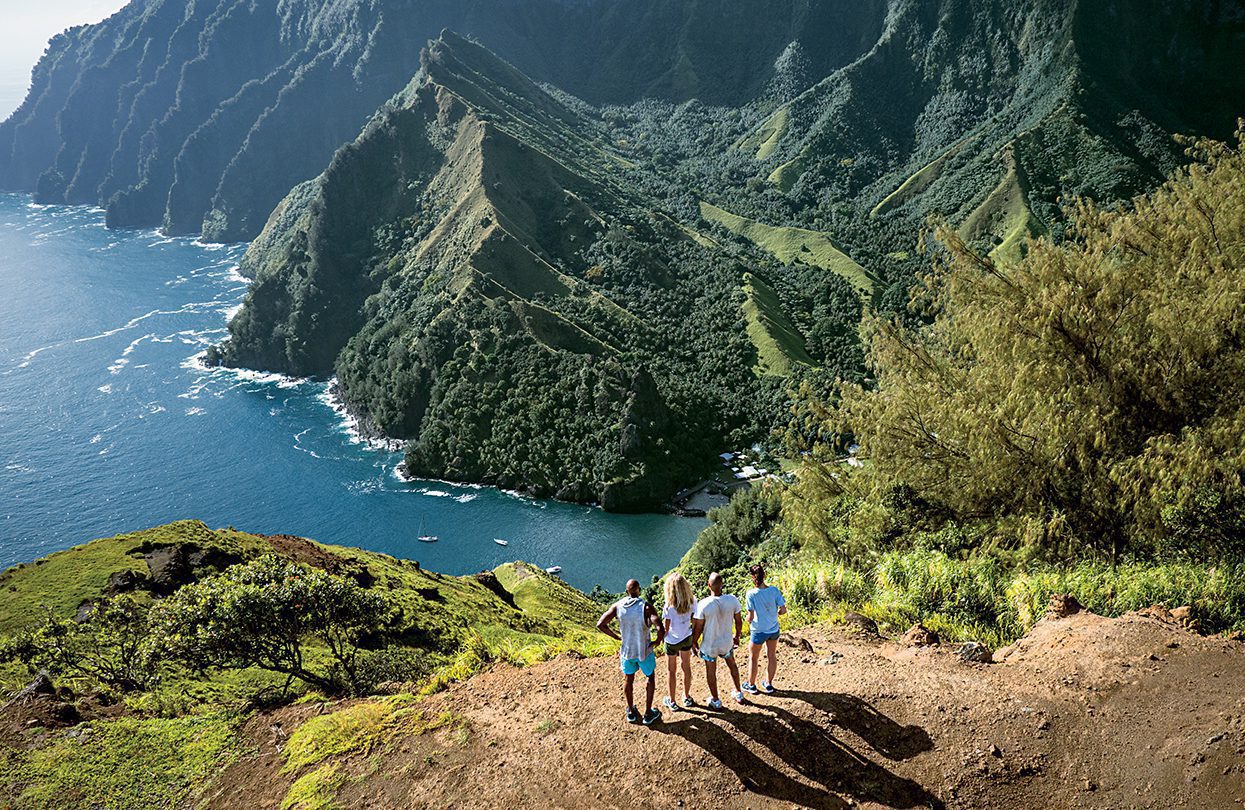 Paul Gauguin Admire the jagged volcanic peaks and palm-fringed shores of the exotic Marquesas