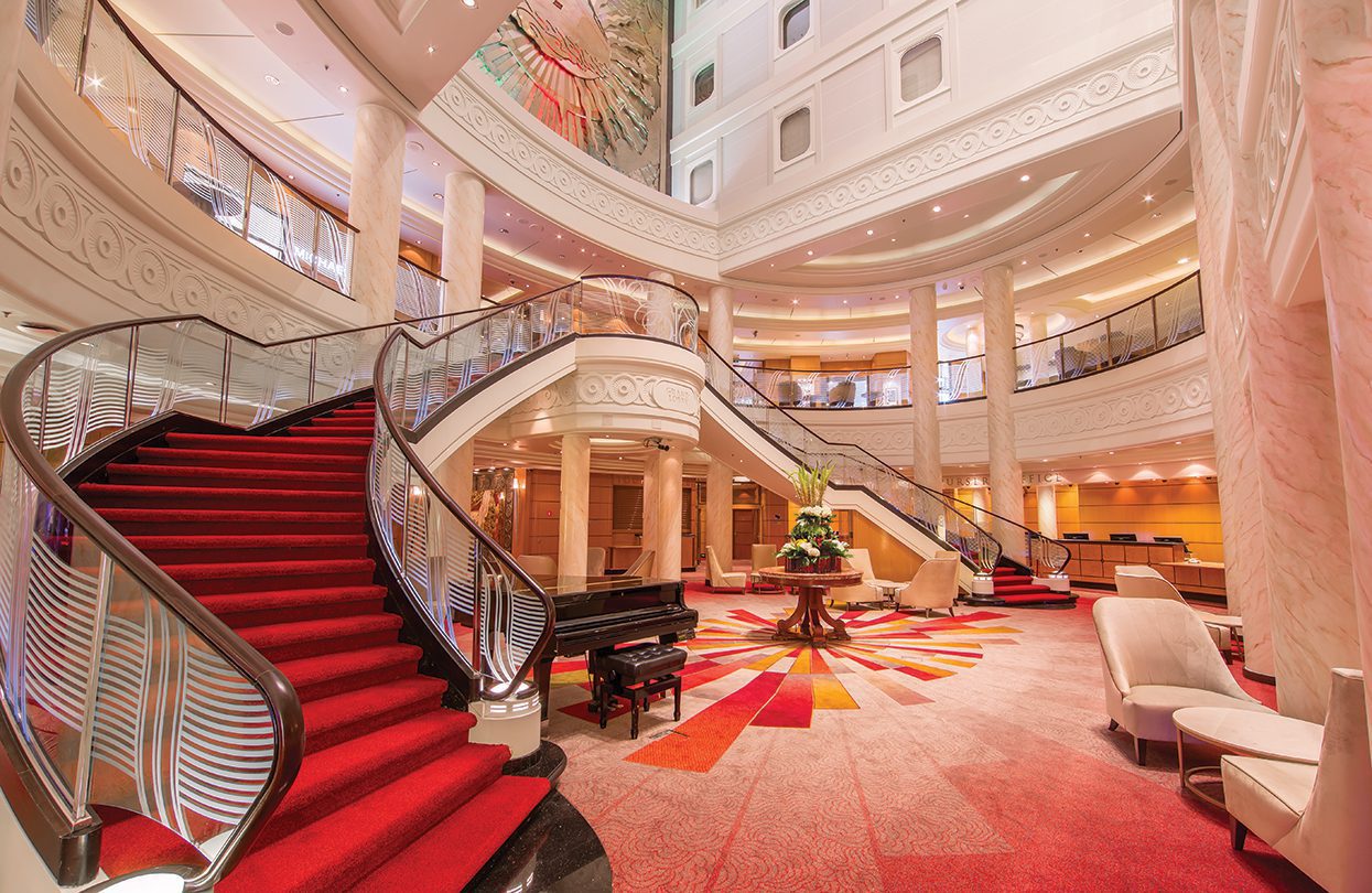 Cunard's Queen Mary 2 Atrium