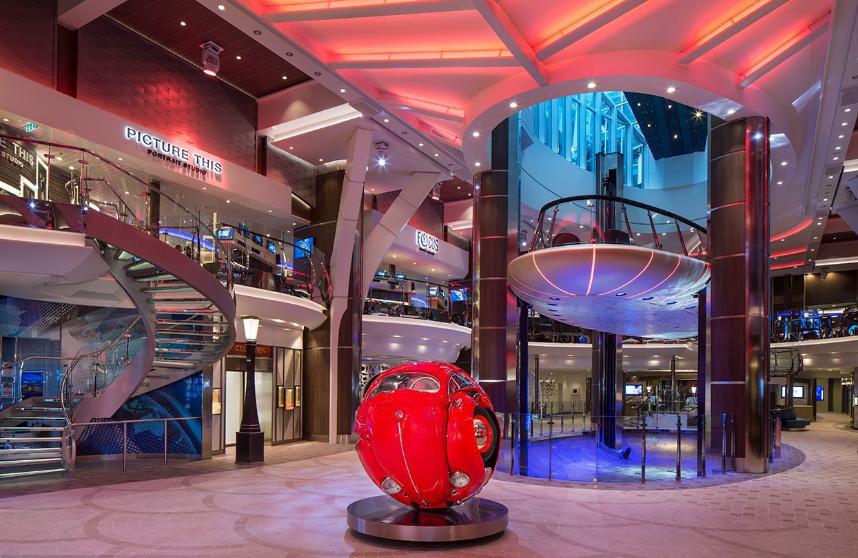 Symphony of the Seas, Rising Tide Bar, photo credit Royal Caribbean International