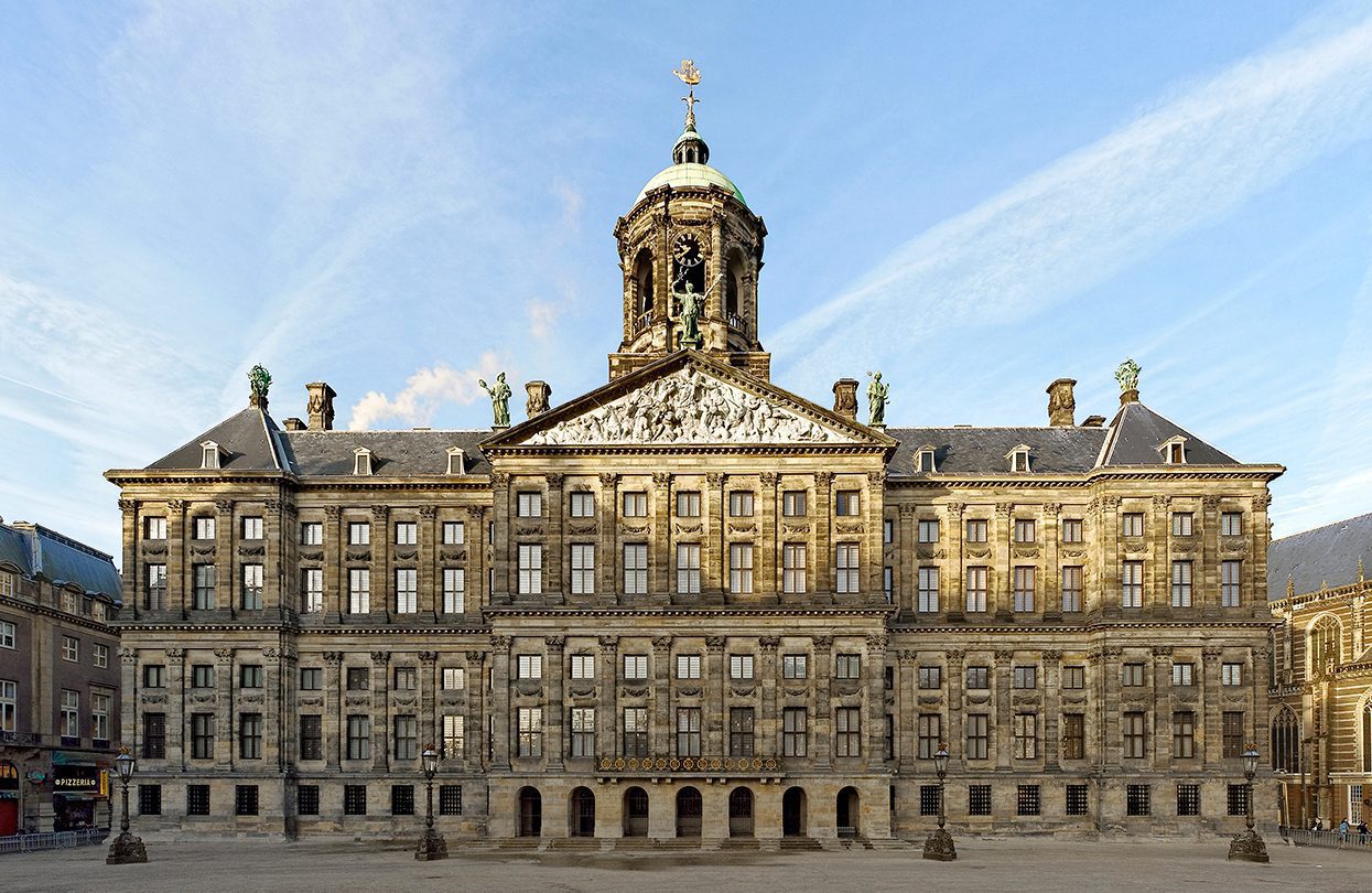 Royal Palace Amsterdam facade, photo copyright Royal Palace Amsterdam