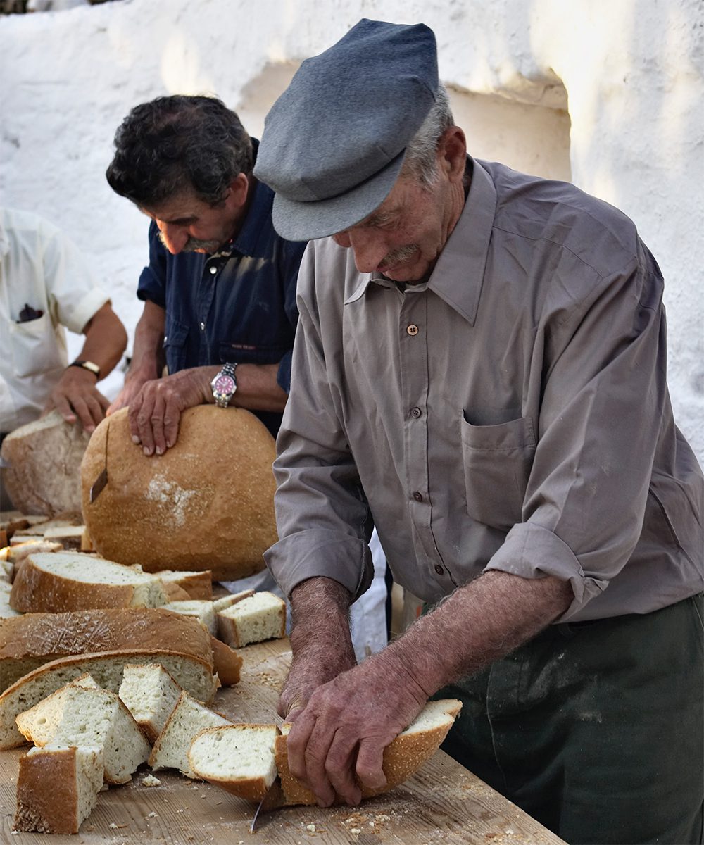 Getting ready for a traditional feast in Amorgos Island