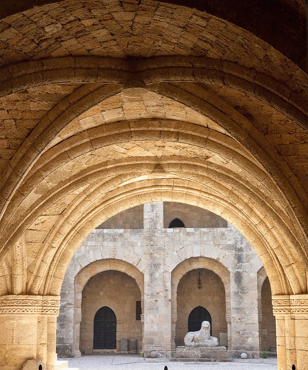 The Archaeological Museum of Rhodes, built originally as the Hospital of the Knights