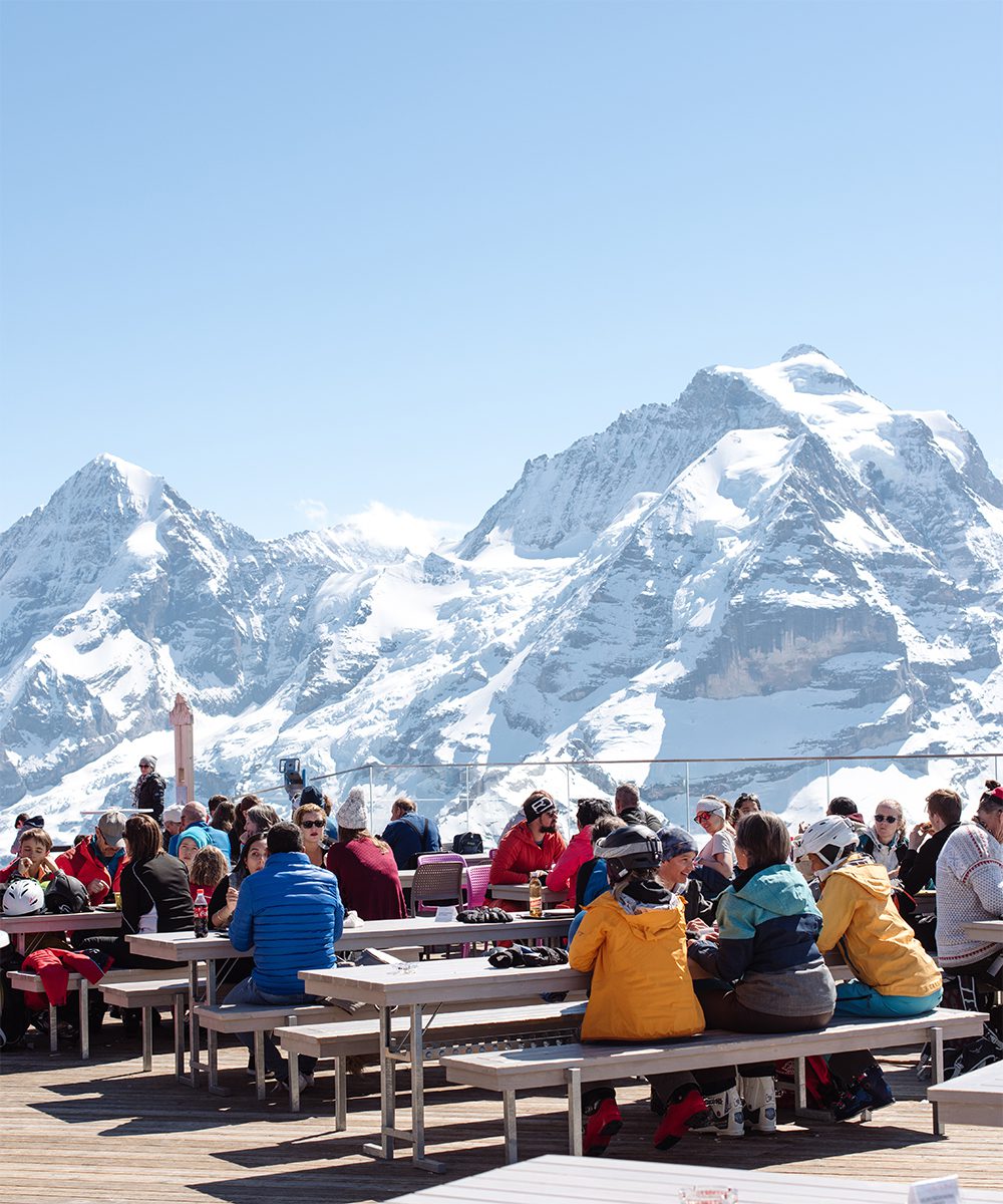 Dining terrace at Schilthorn