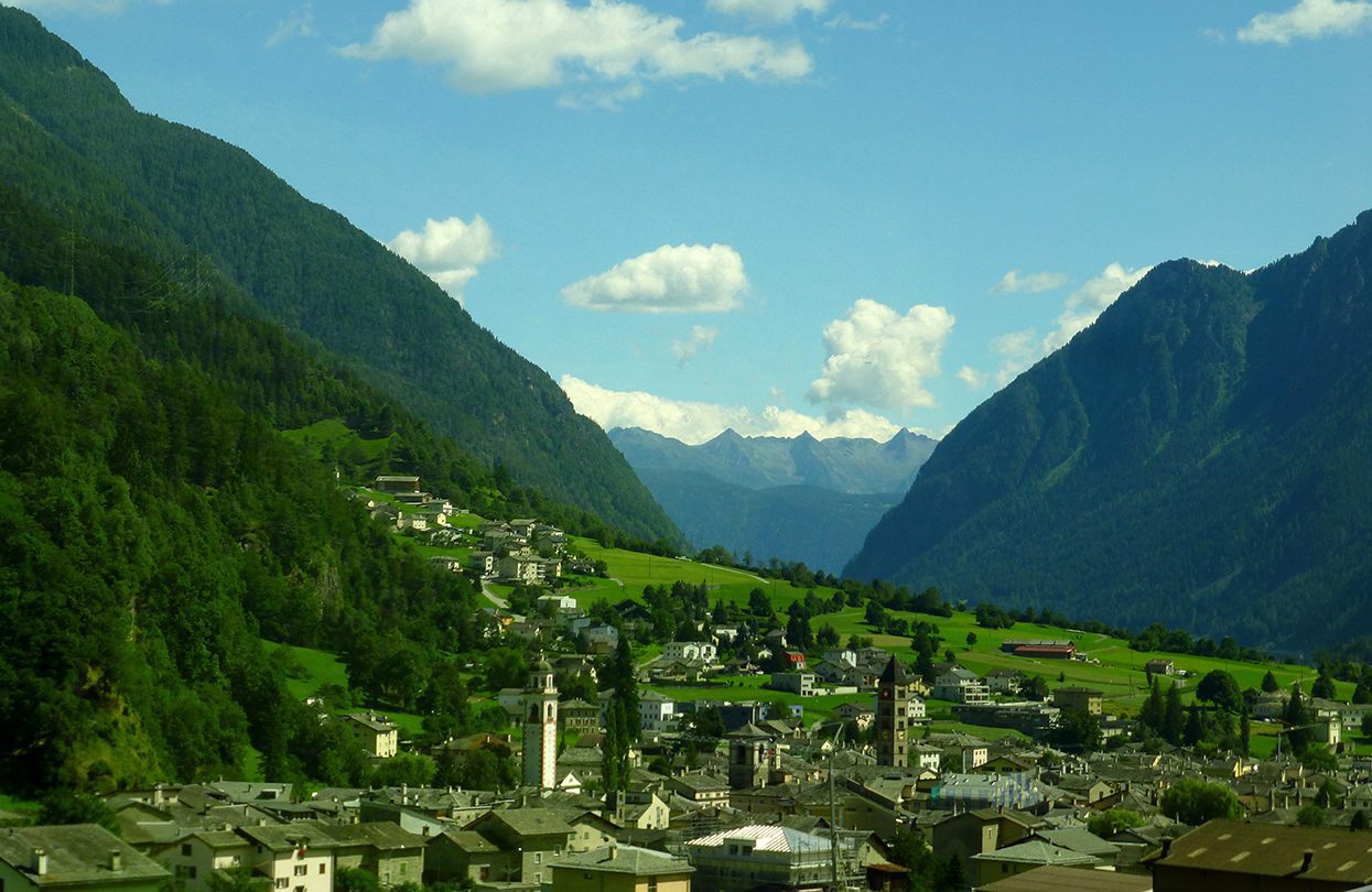 scenery along The Bernina Line