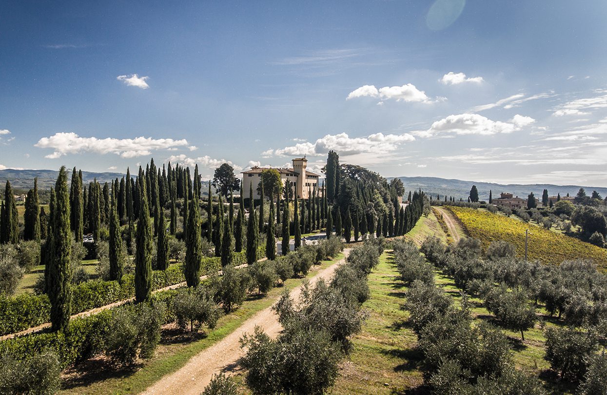 Panoramic view of Castello Del Nero