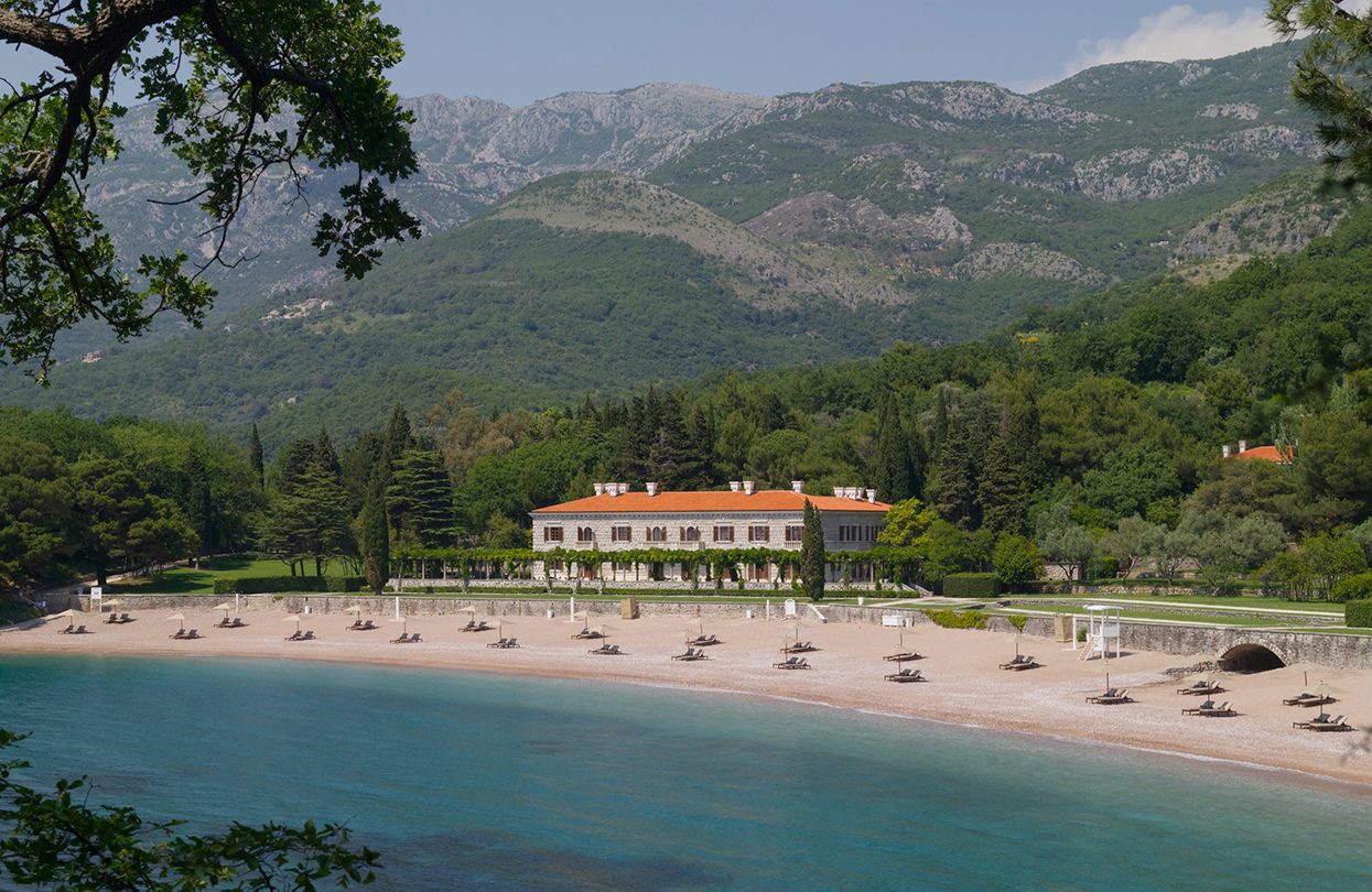 Aman Sveti Stefan - Villa Milocer Exterior and Beach