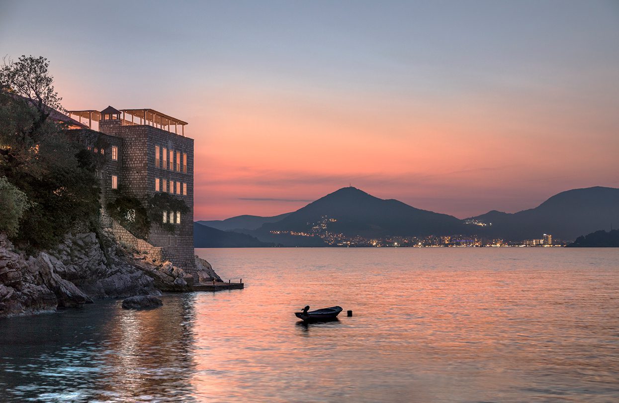 Aman Sveti Stefan - Island at Dusk