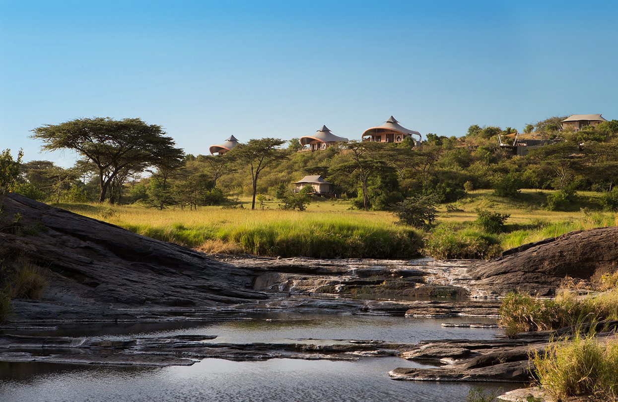 Mahali mzuri view from valley to camp