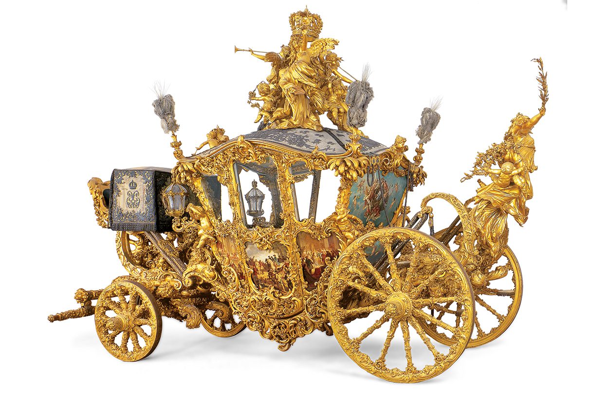 King Ludwigs II's State Coach, Marstallmuseum, Nymphenburg Palace, Munich, Bayerische Schlösserverwaltung