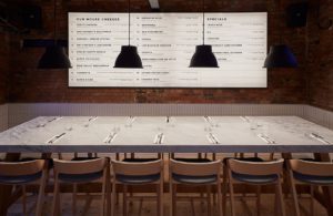 Menu at The Cheese Bar in London