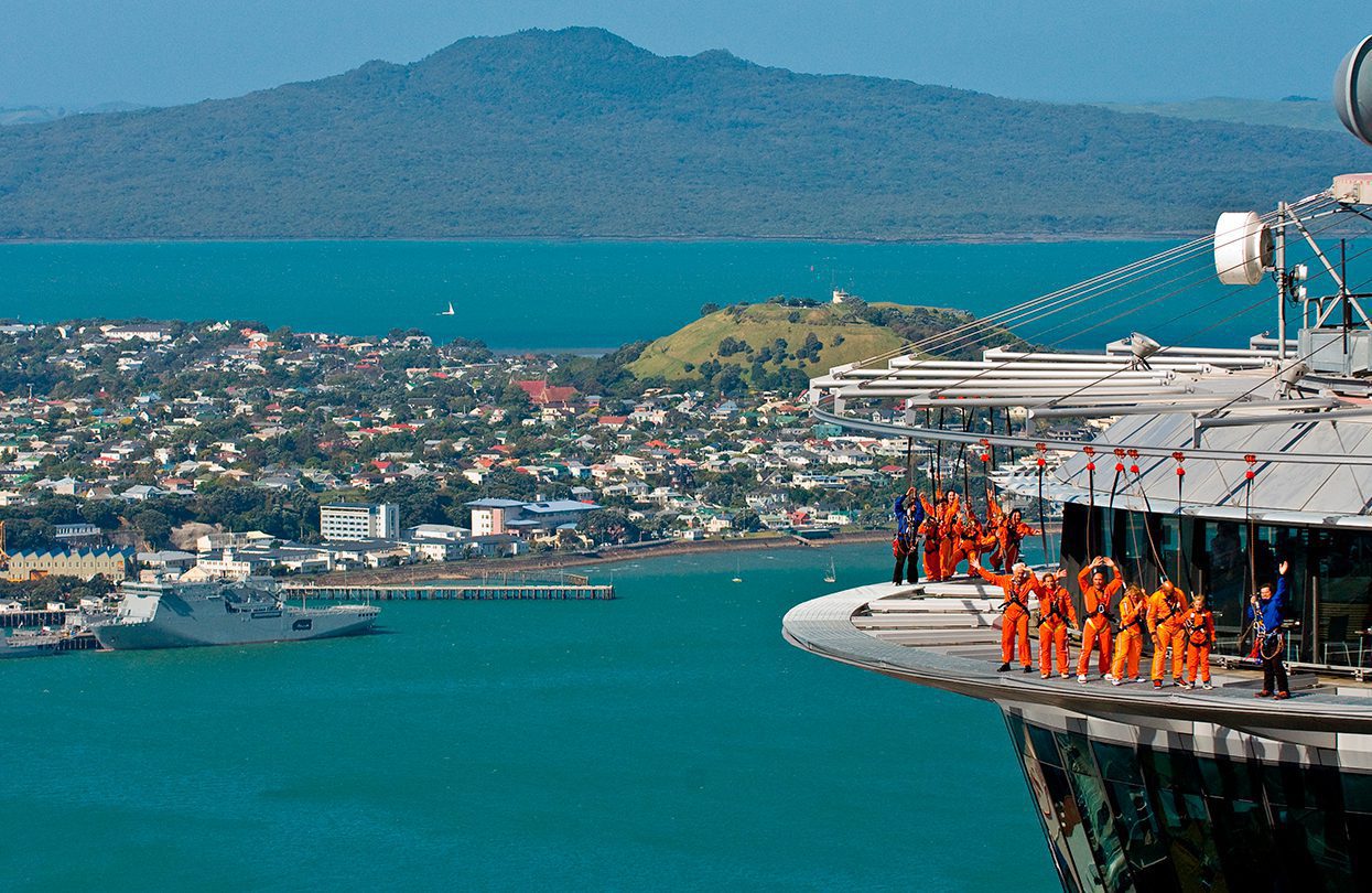 SkyWalk on iconic Sky Tower Auckland