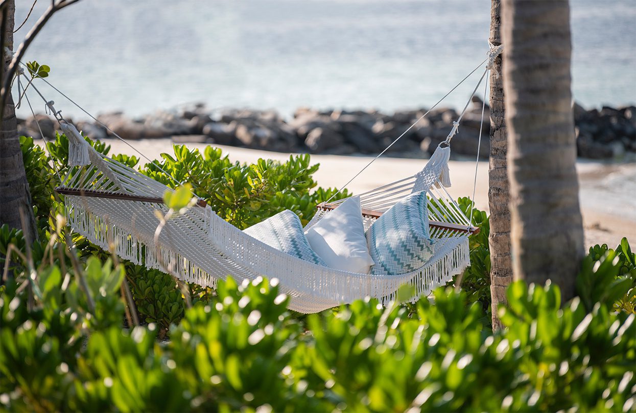 Repose under the hammock at Waldorf Astoria