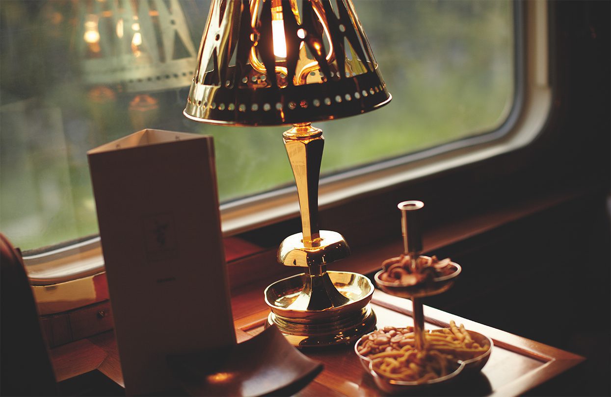 During lunch, bask into the spectacular views from the curtain-draped glass windows of the Belmond E&O