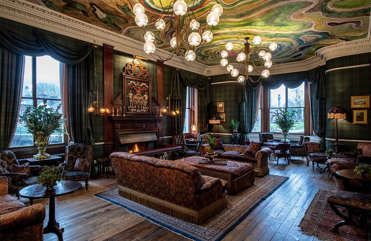 The Fife Arms, Scotland Drawing Room, photo by Sim Canetty-Clarke