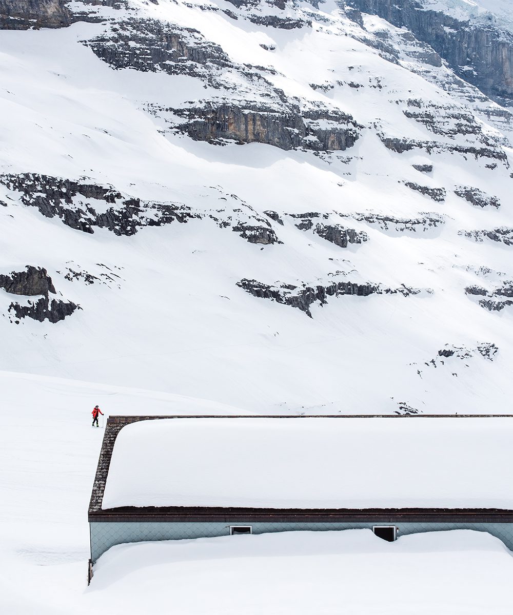 View from the train to Jungfraujoch