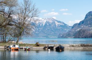 The lakes are a focal point of activity