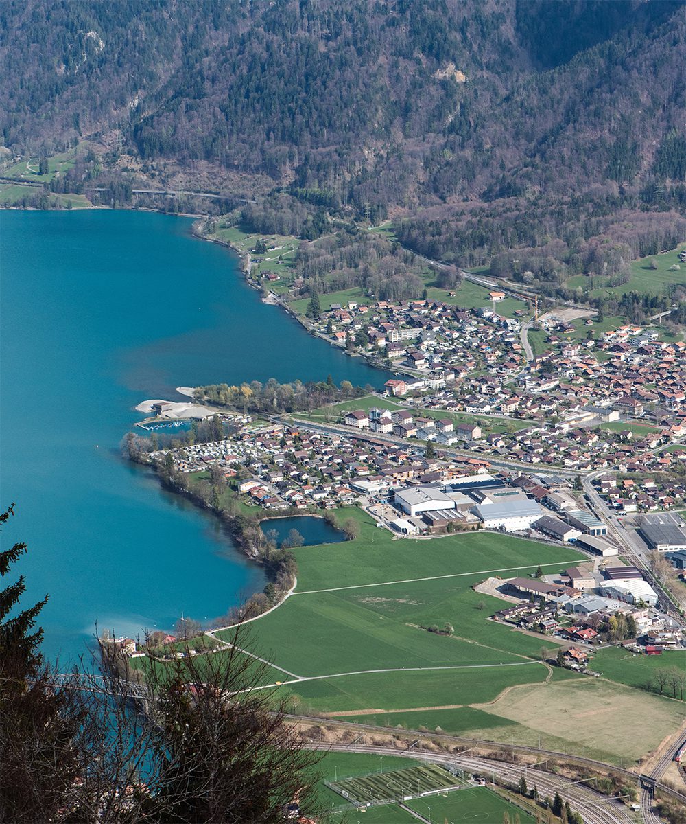 View of Interlaken from Harder Kulm