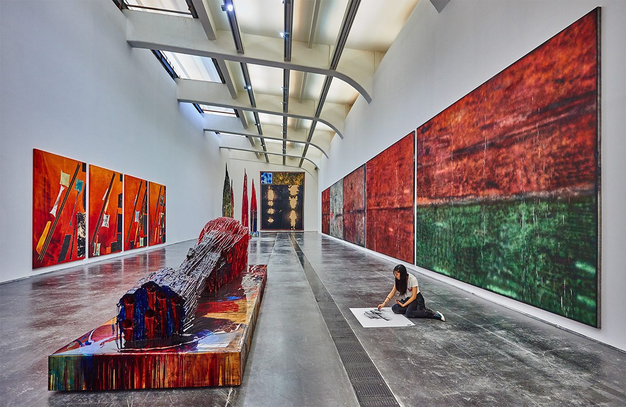 Student painting inside the UCCA in the 798 Art District zone aera in Beijing, by OSTILL is Franck Camhi