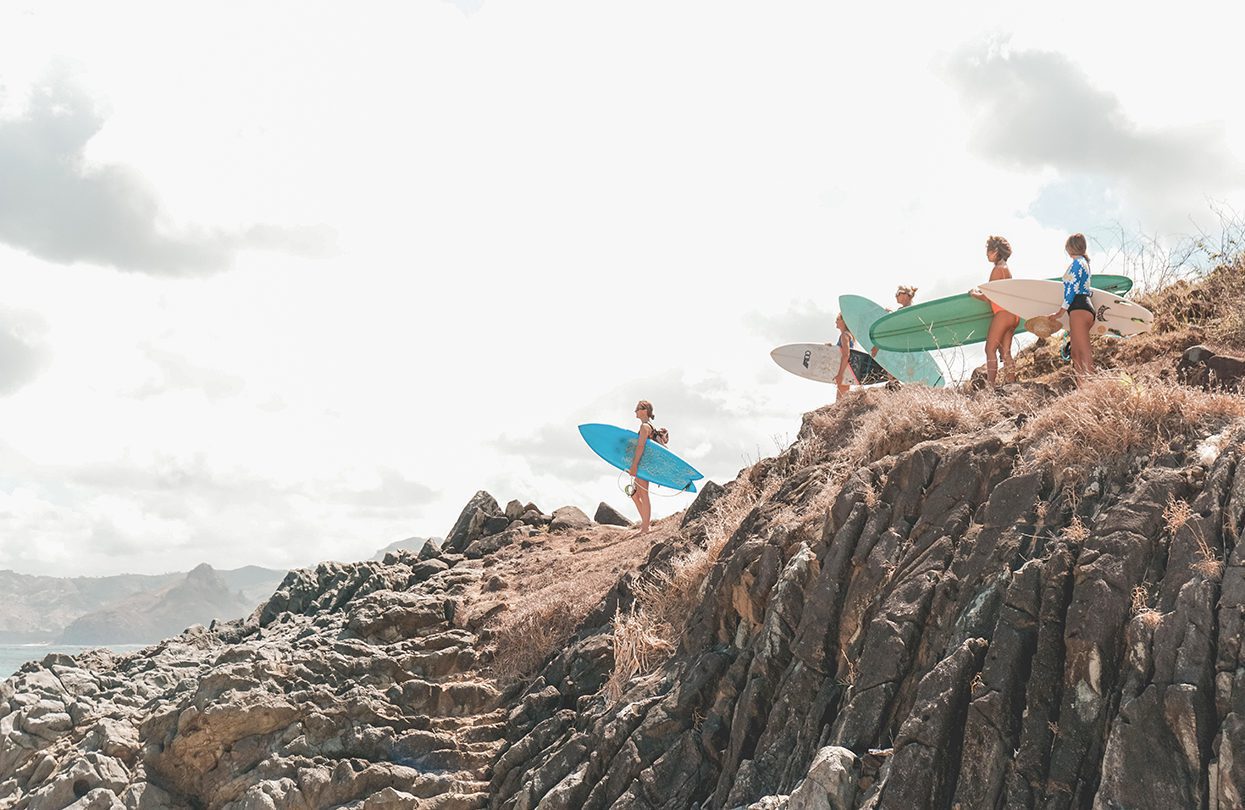 Lombok’s terrain is more dry and rugged than Bali, but it makes for spectactular landscapes